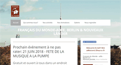 Desktop Screenshot of francais-du-monde-berlin.com